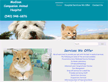 Tablet Screenshot of madisonpetvet.com